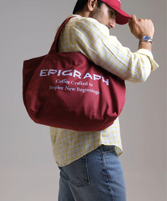 Tote Bag: Cherry Red